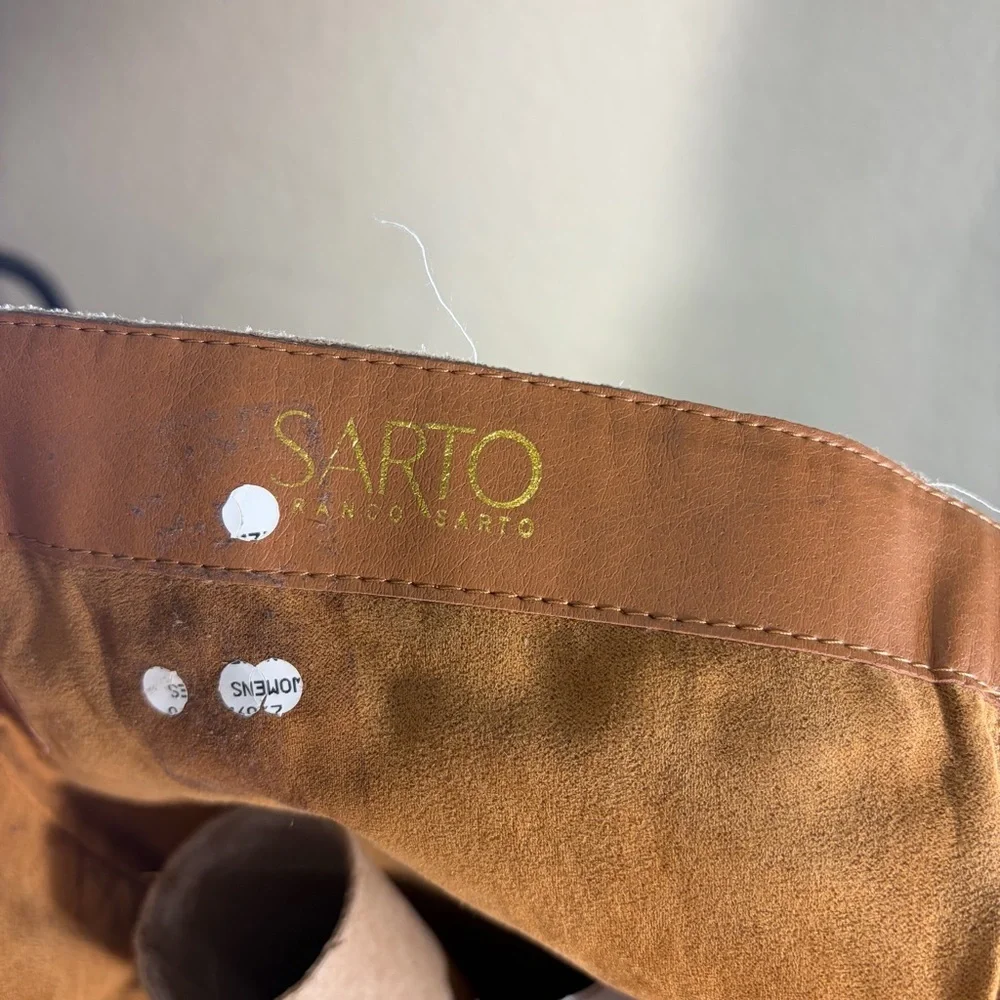 Sarto by Franco Sarto Coley Knee High Riding Boot Sz 7M Suede Leather Boho Party - Picture 7 of 11